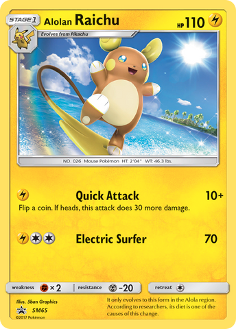 Alolan Raichu (SM65) [Sun & Moon: Black Star Promos] - The Mythic Store | 24h Order Processing