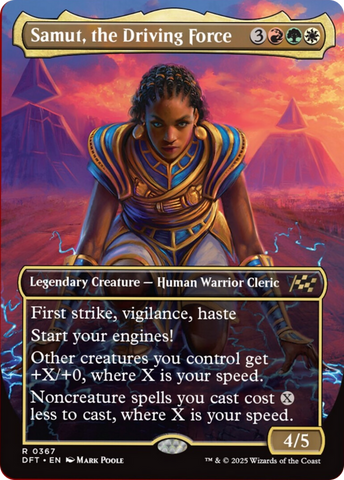 Samut, the Driving Force (Borderless) [Aetherdrift] - The Mythic Store | 24h Order Processing