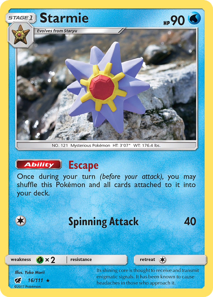 Starmie (16/111) [Sun & Moon: Crimson Invasion] - The Mythic Store | 24h Order Processing