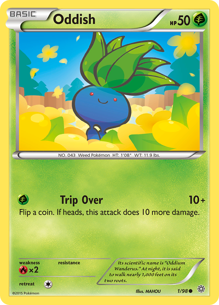 Oddish (1/98) [XY: Ancient Origins] - The Mythic Store | 24h Order Processing