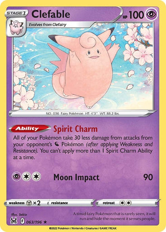 Clefable (063/196) [Sword & Shield: Lost Origin] - The Mythic Store | 24h Order Processing