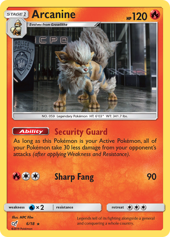 Arcanine (6/18) [Sun & Moon: Detective Pikachu] - The Mythic Store | 24h Order Processing
