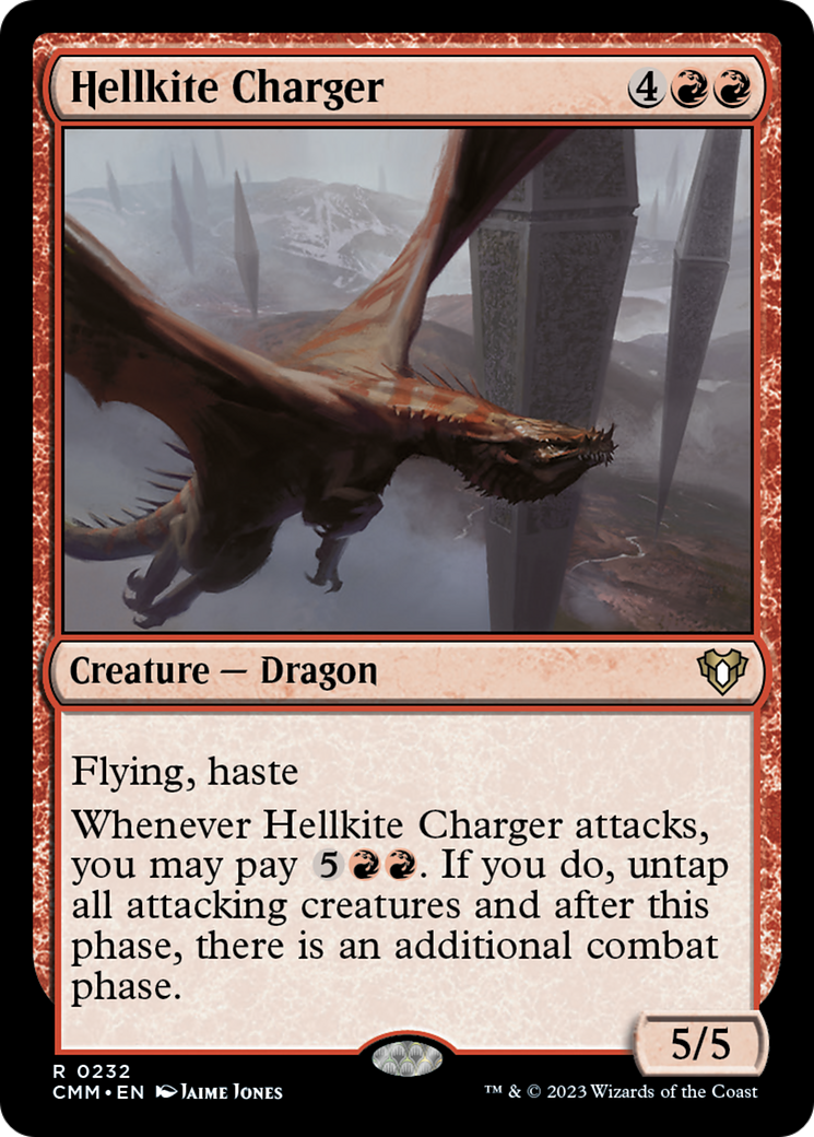 Hellkite Charger (Foil Etched) [Commander Masters] - The Mythic Store | 24h Order Processing