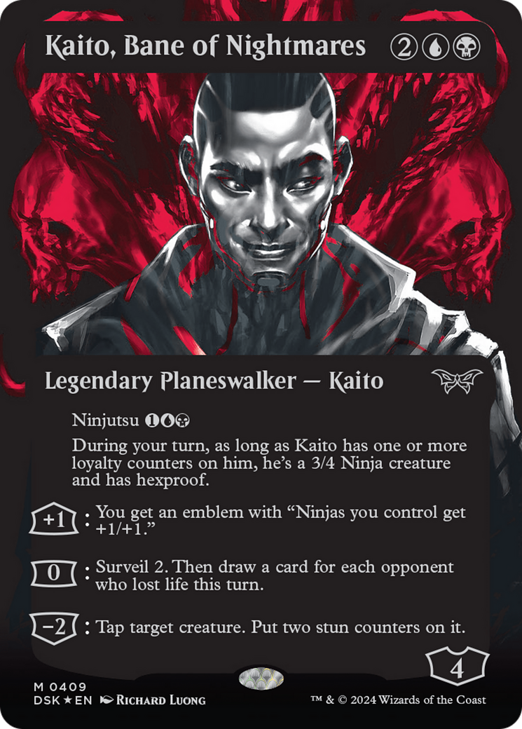 Kaito, Bane of Nightmares (Showcase) (Textured) [Duskmourn: House of Horror] - The Mythic Store | 24h Order Processing