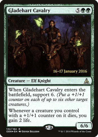 Gladehart Cavalry [Oath of the Gatewatch Prerelease Promos] - The Mythic Store | 24h Order Processing