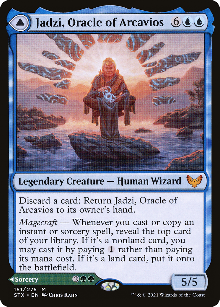Jadzi, Oracle of Arcavios // Journey to the Oracle [Strixhaven: School of Mages] - The Mythic Store | 24h Order Processing