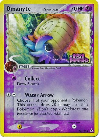 Omanyte (74/110) (Delta Species) (Stamped) [EX: Holon Phantoms] - The Mythic Store | 24h Order Processing