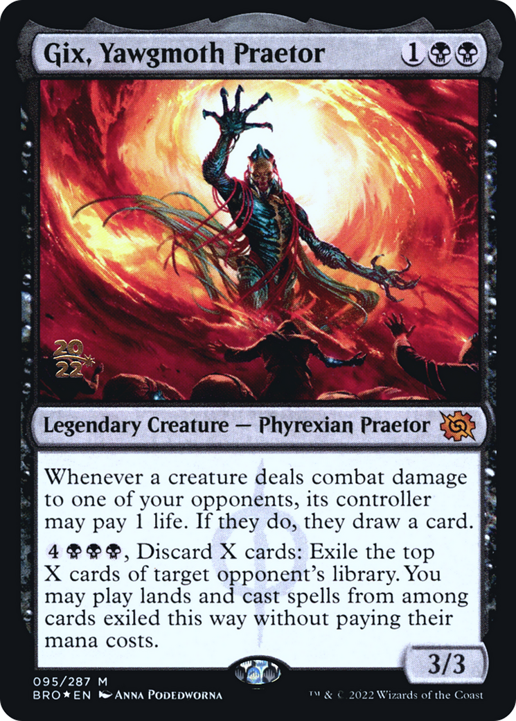 Gix, Yawgmoth Praetor [The Brothers' War Prerelease Promos] - The Mythic Store | 24h Order Processing