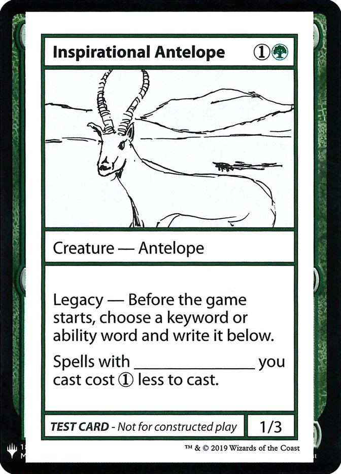Inspirational Antelope [Mystery Booster Playtest Cards] - The Mythic Store | 24h Order Processing