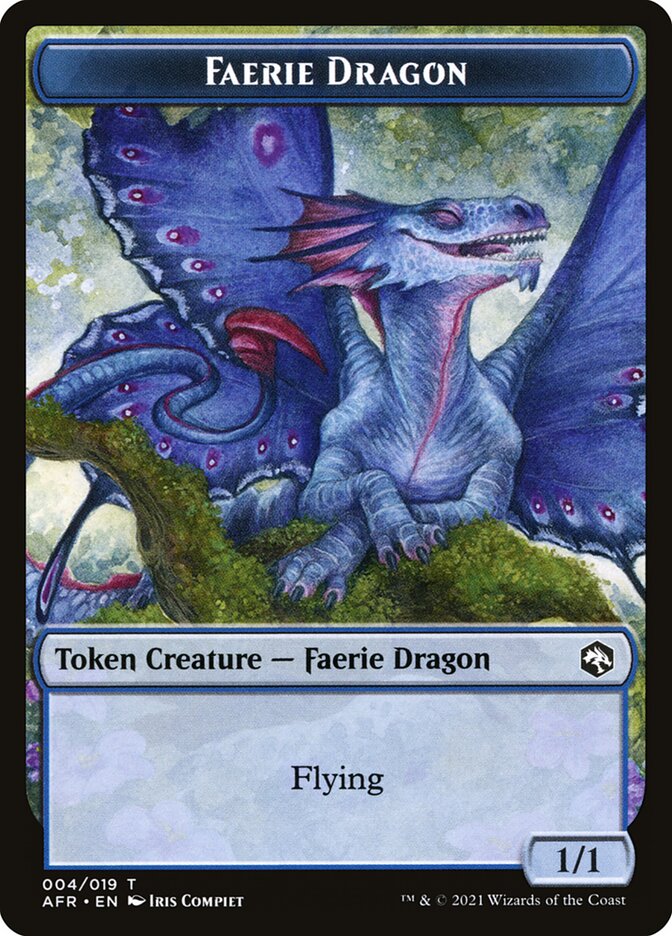 Spider // Faerie Dragon Double-Sided Token [Dungeons & Dragons: Adventures in the Forgotten Realms Tokens] - The Mythic Store | 24h Order Processing