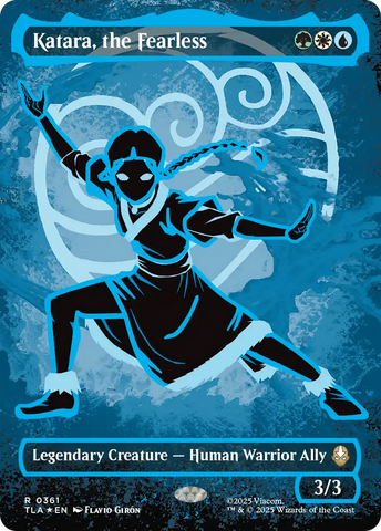 Katara, the Fearless (Borderless) (Neon Ink Foil) [Avatar: The Last Airbender] - The Mythic Store | 24h Order Processing