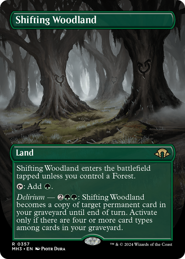 Shifting Woodland (Borderless) [Modern Horizons 3] - The Mythic Store | 24h Order Processing