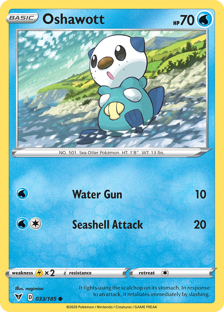 Oshawott (033/185) [Sword & Shield: Vivid Voltage] - The Mythic Store | 24h Order Processing