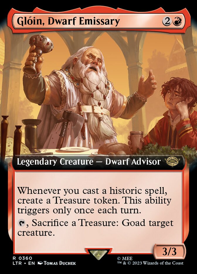 Gloin, Dwarf Emissary (Extended Art) [The Lord of the Rings: Tales of Middle-Earth] - The Mythic Store | 24h Order Processing
