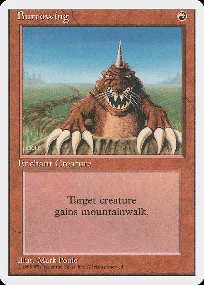 Burrowing [Fourth Edition] - The Mythic Store | 24h Order Processing