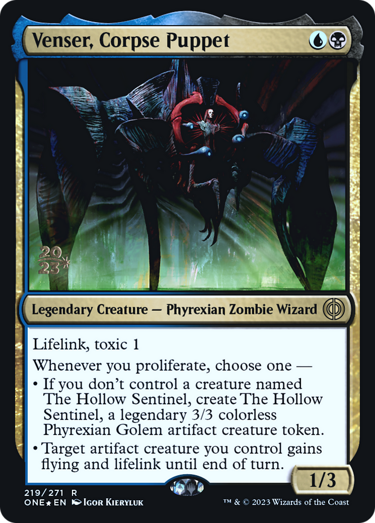Venser, Corpse Puppet [Phyrexia: All Will Be One Prerelease Promos] - The Mythic Store | 24h Order Processing