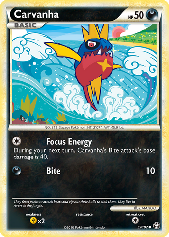 Carvanha (59/102) [HeartGold & SoulSilver: Triumphant] - The Mythic Store | 24h Order Processing