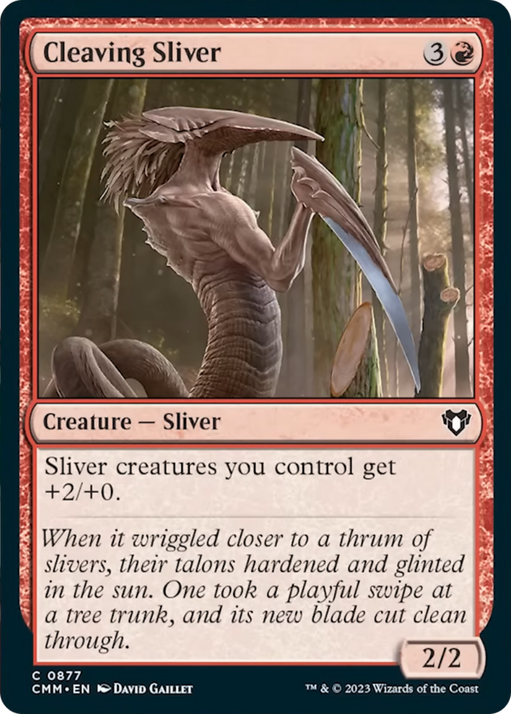 Cleaving Sliver [Commander Masters] - The Mythic Store | 24h Order Processing