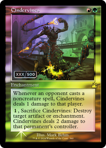 Cindervines (Retro) (Serialized) [Ravnica Remastered] - The Mythic Store | 24h Order Processing