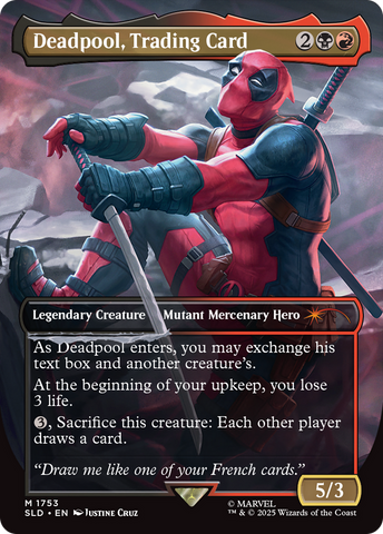 Deadpool, Trading Card (Rainbow Foil) [Secret Lair Drop Series] - The Mythic Store | 24h Order Processing