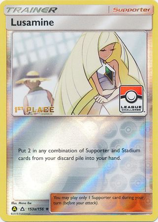 Lusamine (153a/156) (League Challenge Alt Art 1st Place) [Sun & Moon: Ultra Prism] - The Mythic Store | 24h Order Processing