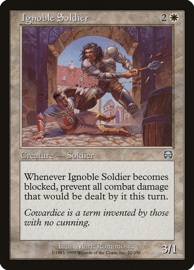Ignoble Soldier [Mercadian Masques] - The Mythic Store | 24h Order Processing