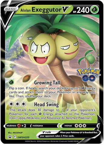 Alolan Exeggutor V (SWSH225) (Jumbo Card) [Sword & Shield: Black Star Promos] - The Mythic Store | 24h Order Processing