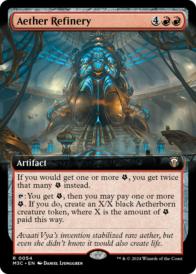 Aether Refinery (Extended Art) (Ripple Foil) [Modern Horizons 3 Commander] - The Mythic Store | 24h Order Processing