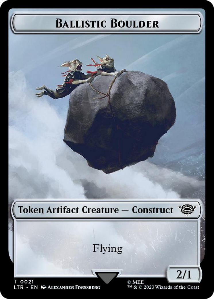 Ballistic Boulder // Food (0022) Double-Sided Token (Surge Foil) [The Lord of the Rings: Tales of Middle-Earth Tokens] - The Mythic Store | 24h Order Processing
