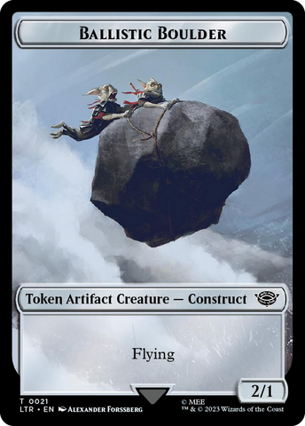 Ballistic Boulder // Food (0022) Double-Sided Token (Surge Foil) [The Lord of the Rings: Tales of Middle-Earth Tokens] - The Mythic Store | 24h Order Processing