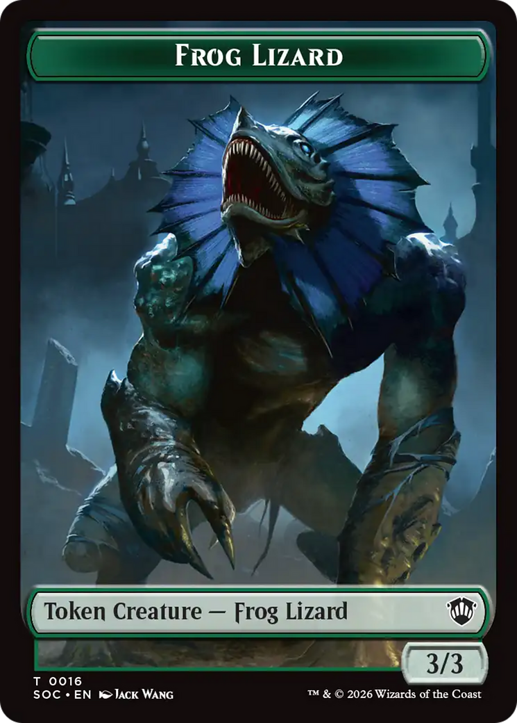 Boar // Frog Lizard Double-Sided Token [Secrets of Strixhaven Commander Tokens] - The Mythic Store | 24h Order Processing