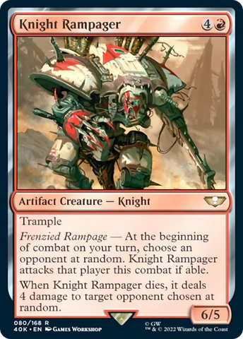 Knight Rampager (Surge Foil) [Warhammer 40,000] - The Mythic Store | 24h Order Processing