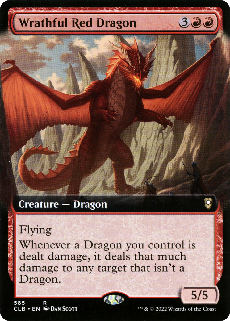 Wrathful Red Dragon (Extended Art) [Commander Legends: Battle for Baldur's Gate] - The Mythic Store | 24h Order Processing