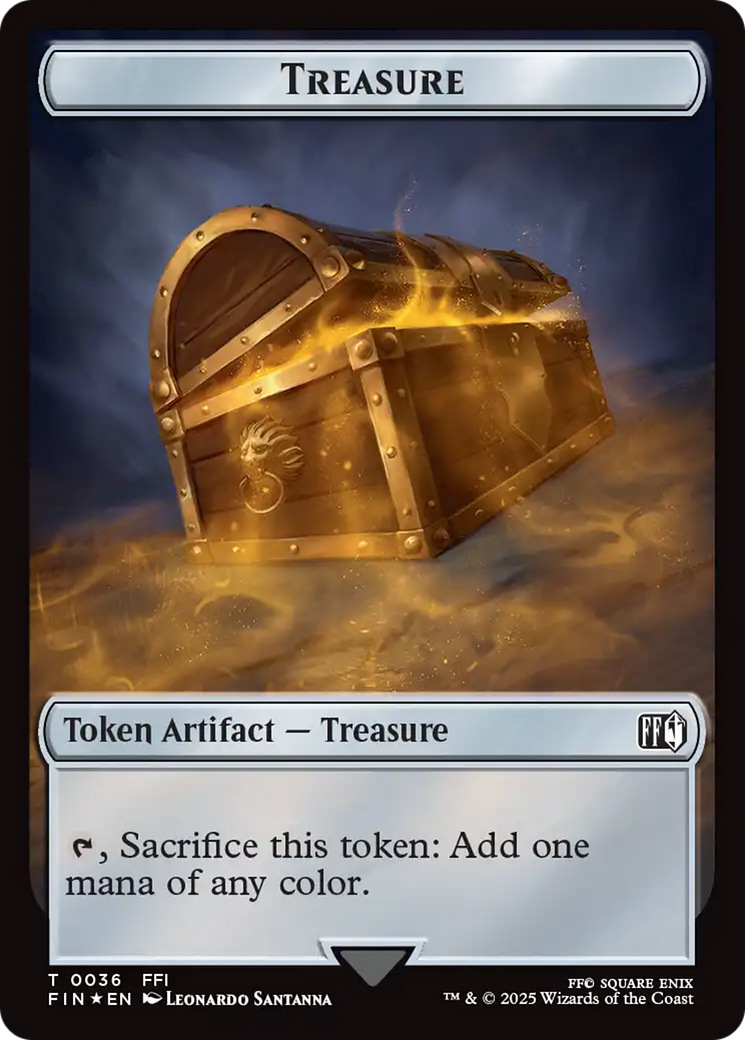 Clue // Treasure Double-Sided Token (Surge Foil) [FINAL FANTASY Commander Tokens] - The Mythic Store | 24h Order Processing