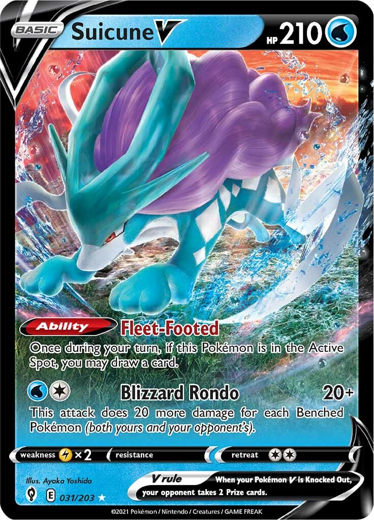 Suicune V (031/203) [Sword & Shield: Evolving Skies] - The Mythic Store | 24h Order Processing