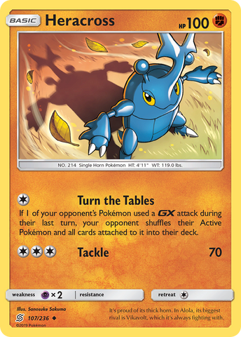 Heracross (107/236) [Sun & Moon: Unified Minds] - The Mythic Store | 24h Order Processing