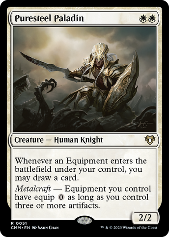 Puresteel Paladin [Commander Masters] - The Mythic Store | 24h Order Processing
