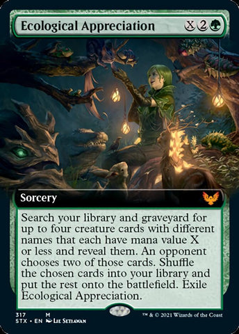 Ecological Appreciation (Extended Art) [Strixhaven: School of Mages] - The Mythic Store | 24h Order Processing