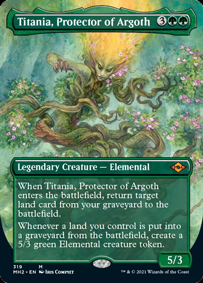 Titania, Protector of Argoth (Borderless Alternate Art) [Modern Horizons 2] - The Mythic Store | 24h Order Processing