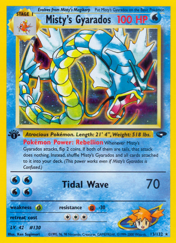 Misty's Gyarados (13/132) [Gym Challenge 1st Edition] - The Mythic Store | 24h Order Processing