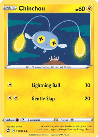 Chinchou (051/195) [Sword & Shield: Silver Tempest] - The Mythic Store | 24h Order Processing