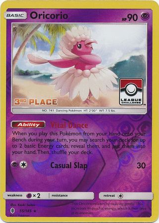Oricorio (55/145) (League Promo 3rd Place) [Sun & Moon: Guardians Rising] - The Mythic Store | 24h Order Processing