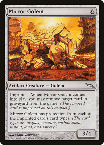 Mirror Golem [Mirrodin] - The Mythic Store | 24h Order Processing