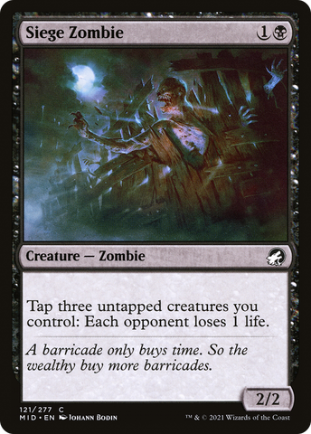 Siege Zombie [Innistrad: Midnight Hunt] - The Mythic Store | 24h Order Processing