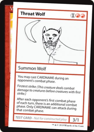 Throat Wolf (2021 Edition) [Mystery Booster Playtest Cards] - The Mythic Store | 24h Order Processing