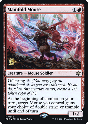 Manifold Mouse [Bloomburrow Prerelease Promos] - The Mythic Store | 24h Order Processing