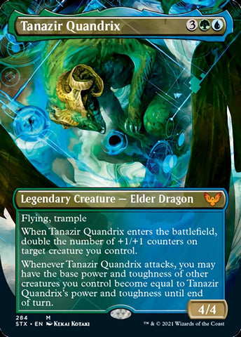 Tanazir Quandrix (Borderless Alternate Art) [Strixhaven: School of Mages] - The Mythic Store | 24h Order Processing