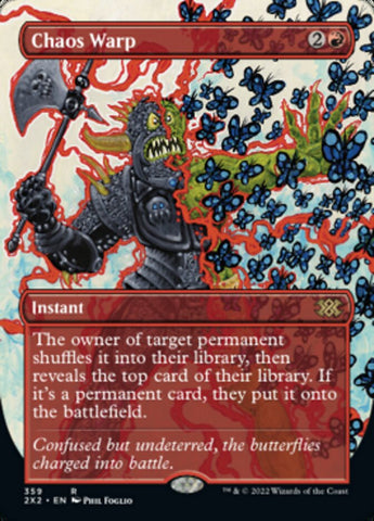 Chaos Warp (Borderless Alternate Art) [Double Masters 2022] - The Mythic Store | 24h Order Processing