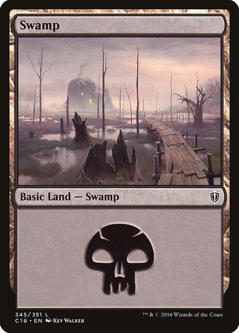 Swamp (345) [Commander 2016] - The Mythic Store | 24h Order Processing