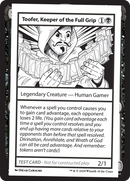 Toofer, Keeper of the Full Grip [Mystery Booster 2 Playtest Cards] - The Mythic Store | 24h Order Processing